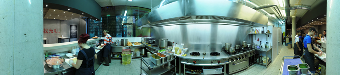 360° kitchen panorama restaurant kitchen