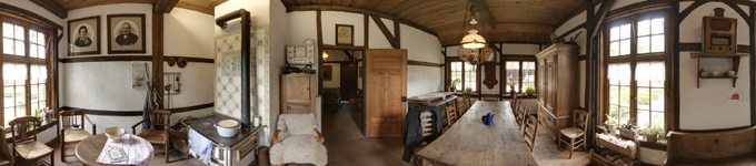 360° kitchen panorama old kitchen