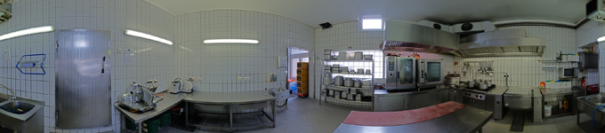 360° kitchen panorama industrial kitchen